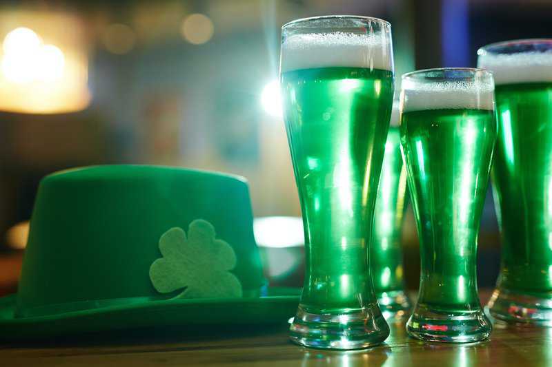 green hat and drinks st. Patricks day specials | family dentist houston 77077